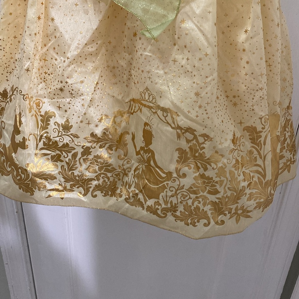 Disney Princess Tiana Costume Dress Up Gown Princess And The Frog Size 5/6 - Picture 5 of 6